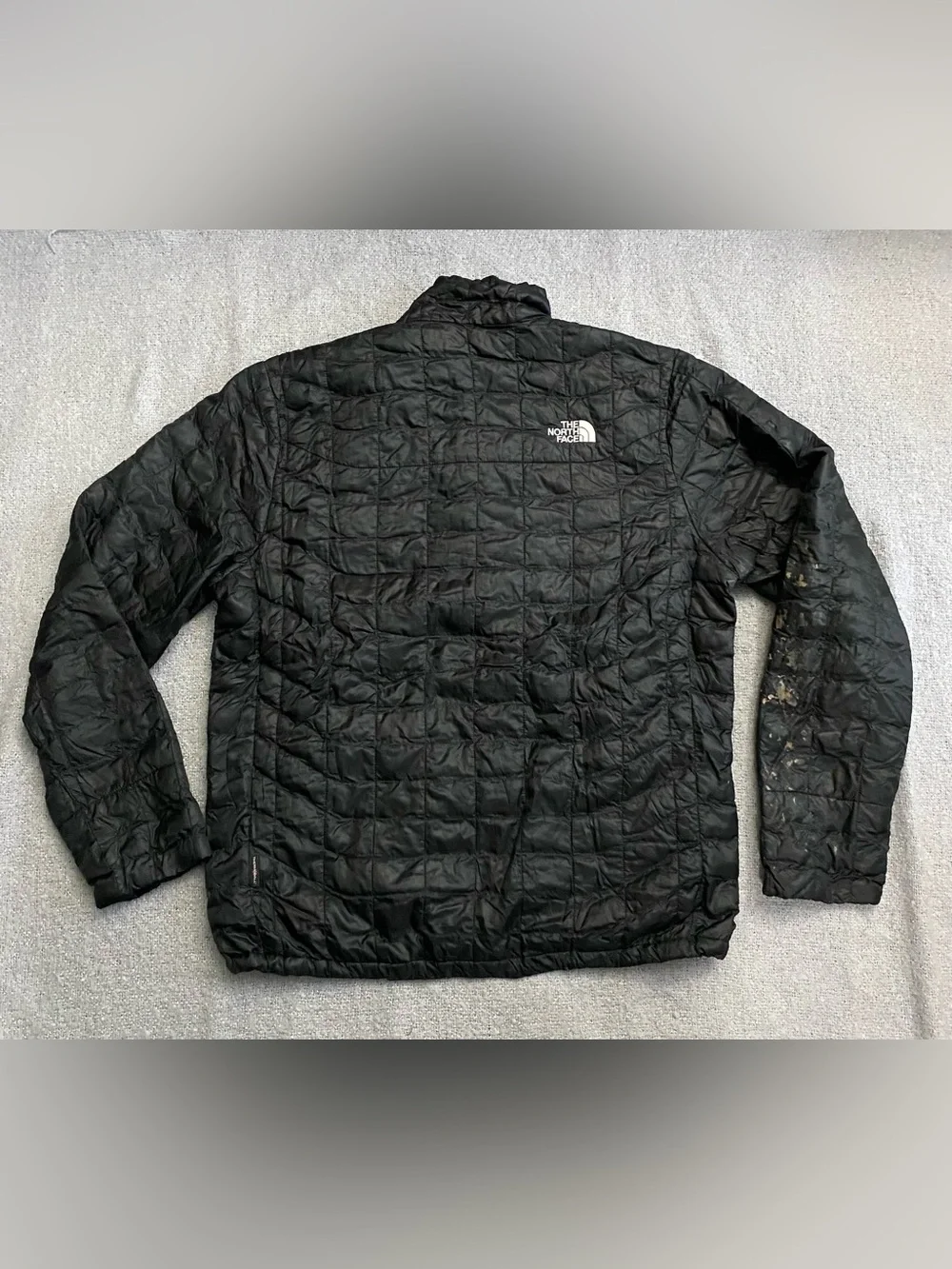 The North Face Black Quilted Puffer Jacket with Logo